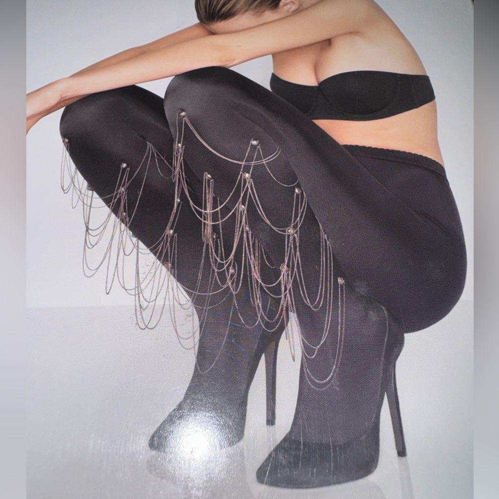 Wolford Satin Chain Tights Opaque